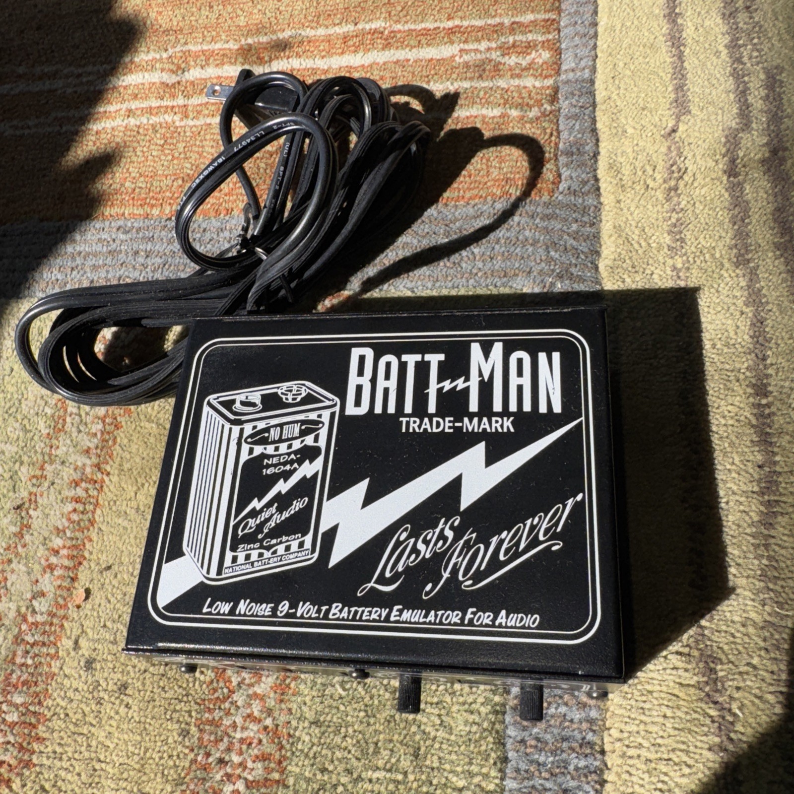 ADA ROCKET TRADE-MARK BATT MAN - LOW NOISE 9-VOLT BATTERY EMULATOR ULTRA RARE