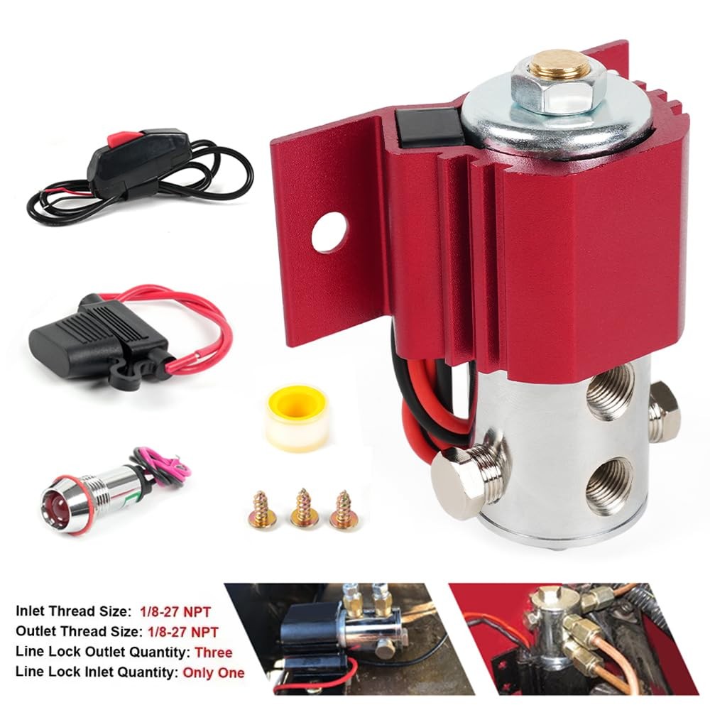 muge racing Front Brake Line Lock Kit Launch Control for Red