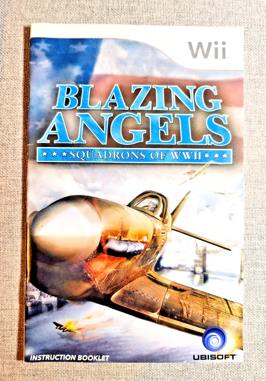 Blazing Angels Squadrons of WWII Instruction Manual Only - Nintendo Wii