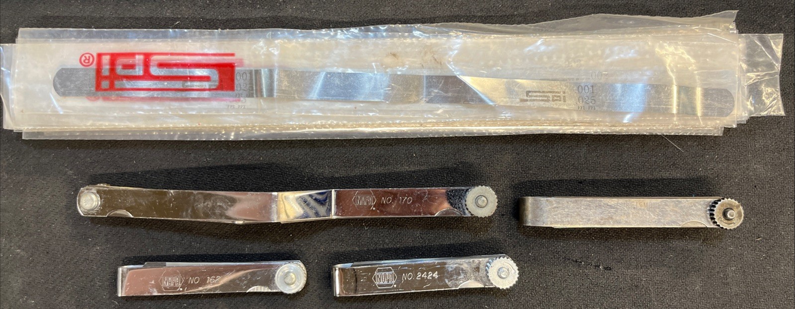 SPI 91-345-9 0.001-0.03" Thick 32 Piece Parallel Feeler Gage Set Napa Craftsman