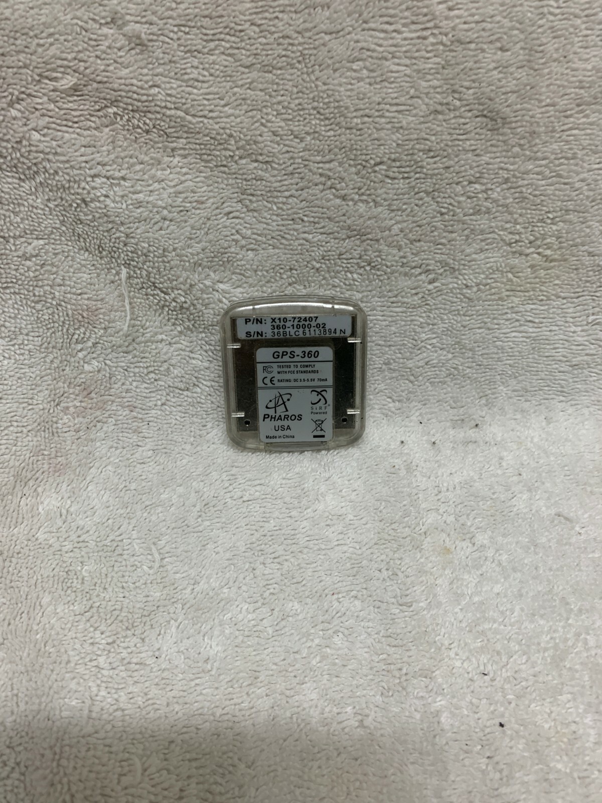 MICROSOFT GPS-360 Receiver PN: 360-1000-02