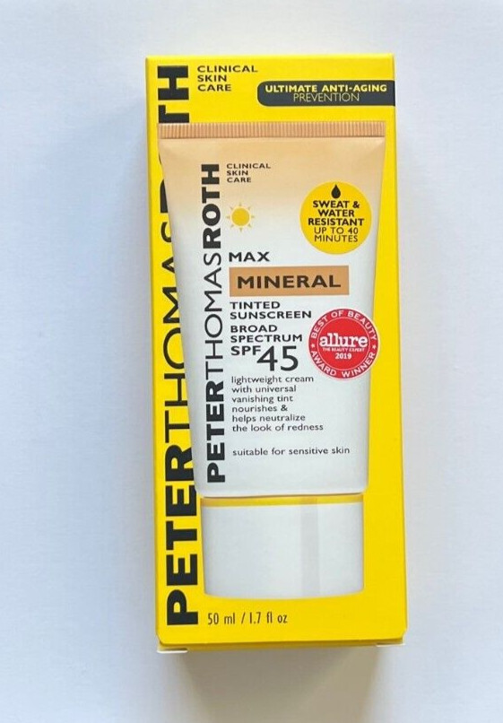 Peter Thomas Roth Max Mineral Tinted Lightweight Cream SPF 45, 50 mL/ 1.7 oz