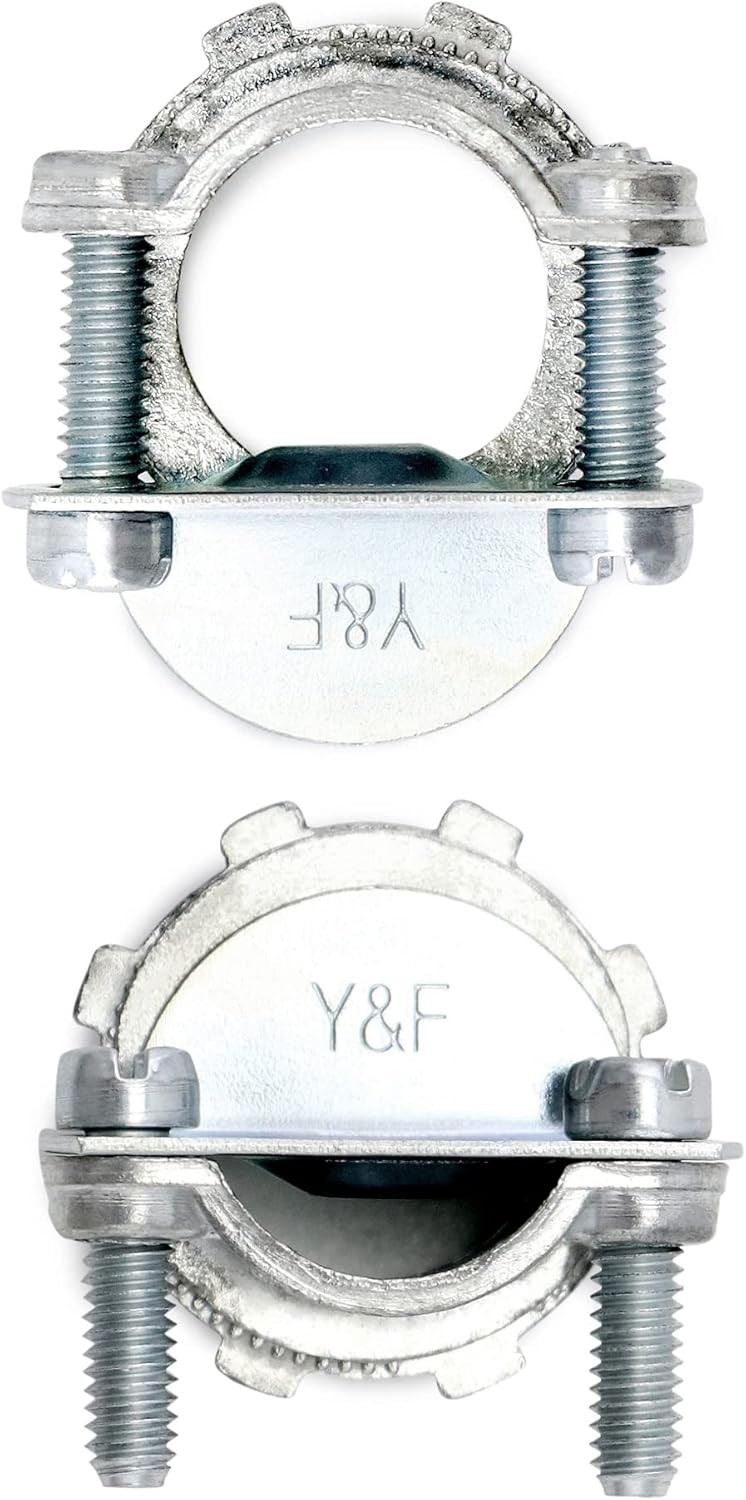 16PCS 1/2” Cable Clamp Connectors Zinc Alloy for Electrical Box Conduit
