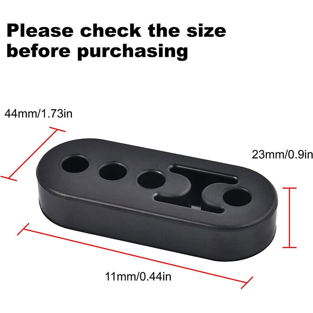 4Pcs Exhaust Hanger Rubber Adjustable Insulator Bushing Mount 4 Holes Universal