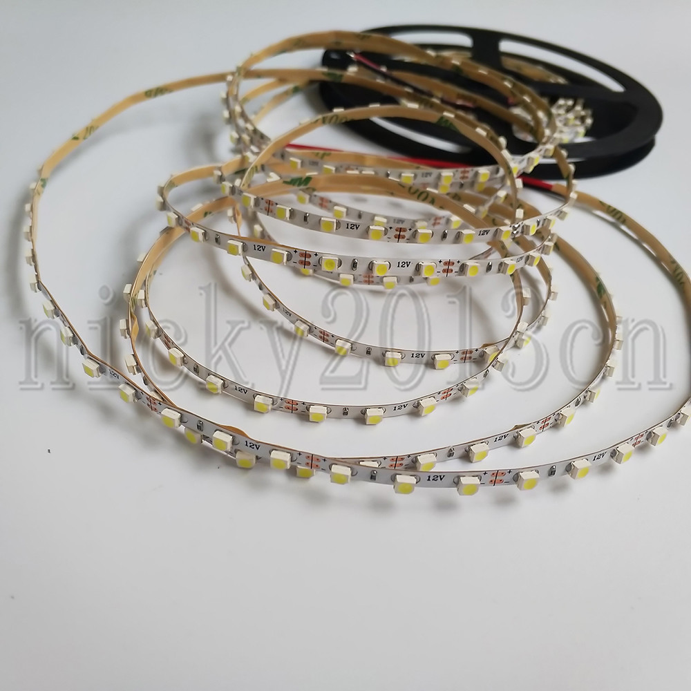 3mm Width 12V 3528 LED Flexible Strip Light Tape Narrow 96LEDs /m Non Waterproof