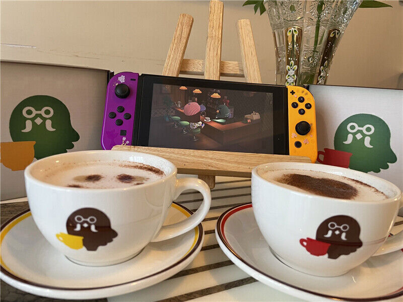 Animal Crossing Cartoon Brewster Coffee Cup Saucer Cartoon Ceramics Mug 330ml