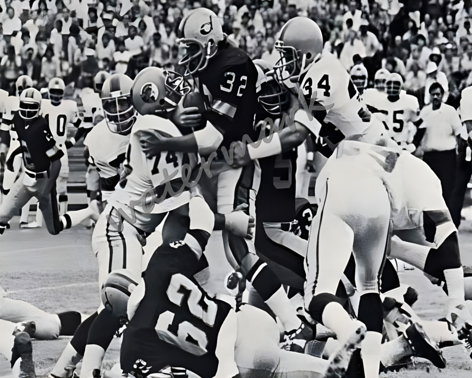 1974 WFL Levi Stanley Detroit Wheels vs  The Hawaiians Game Action 8 X 10 Photo