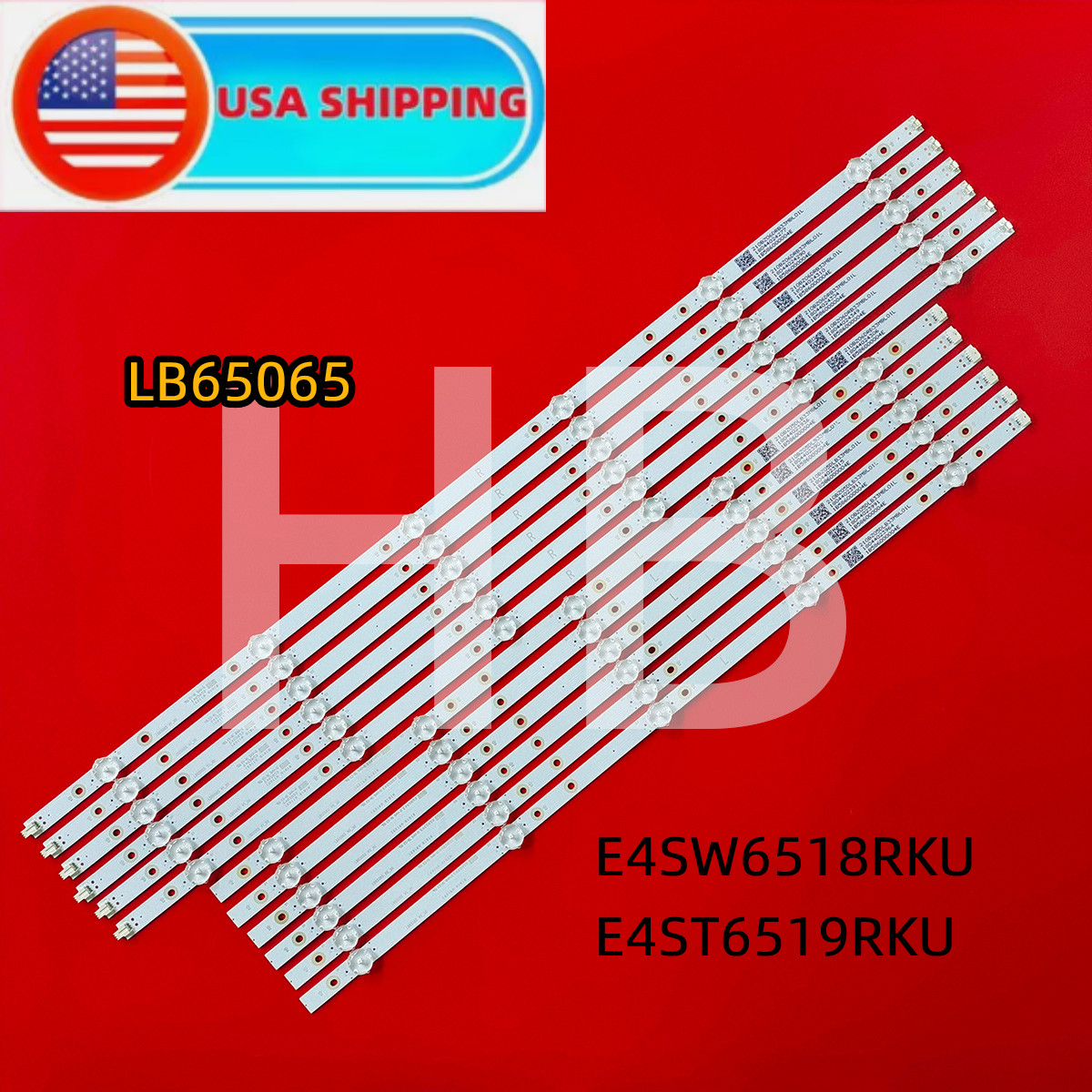 LB65065 LED Backlight Strips (12) For Element E4SW6518RKU E4ST6519RKU New