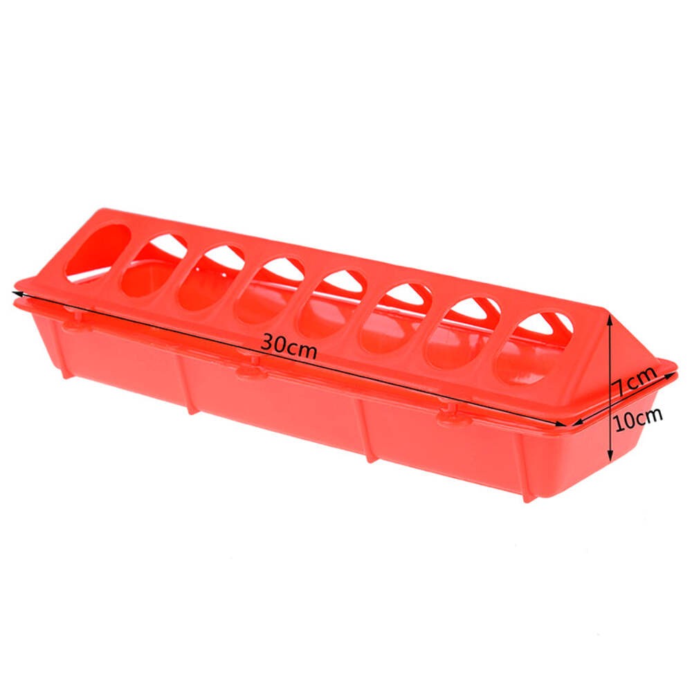 Large Bird Trough Feeder — Durable Pigeon & Chicken Food Dispenser