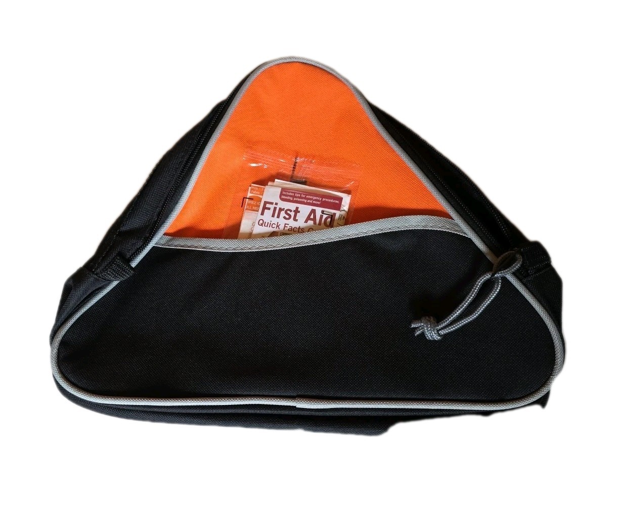 First Aid Kit bag , build your own, orange with pocket