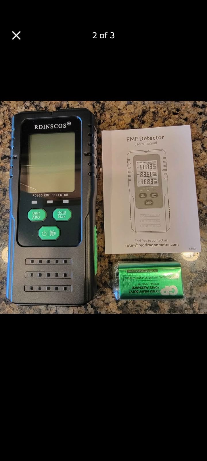 EMF Detector Meter Rechargeable Digital Electromagnetic Field Radiation