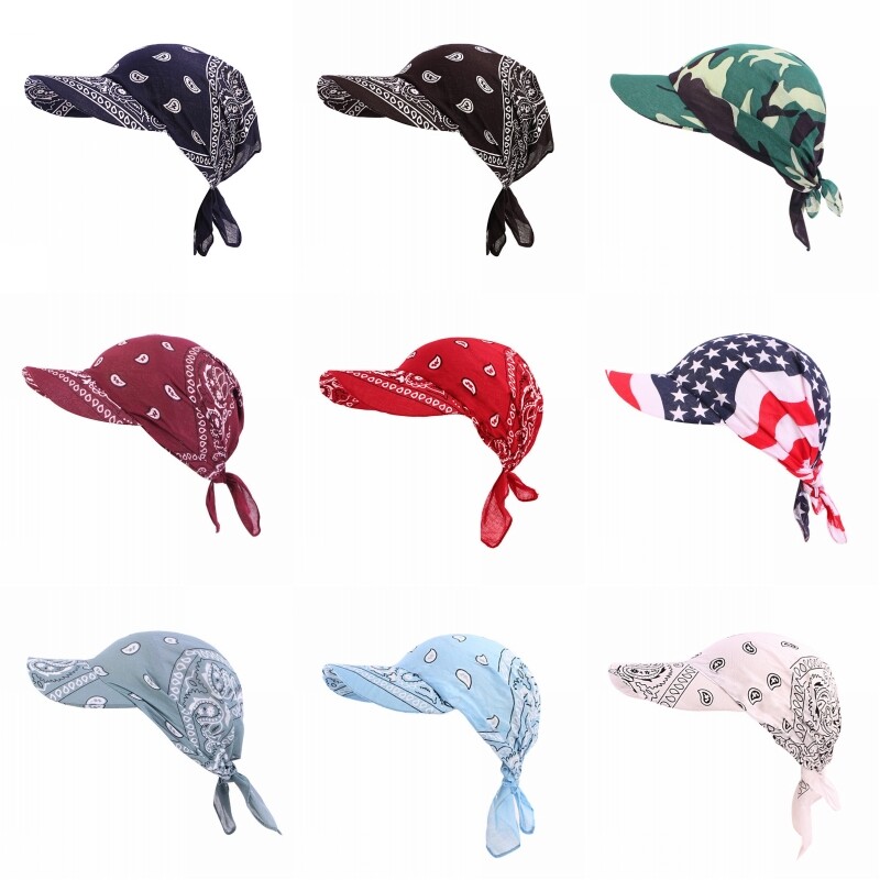 Unisex Style Print Hip-Hop Bandanas Peaked Cap Fashion Hat Outdoor Sunshade