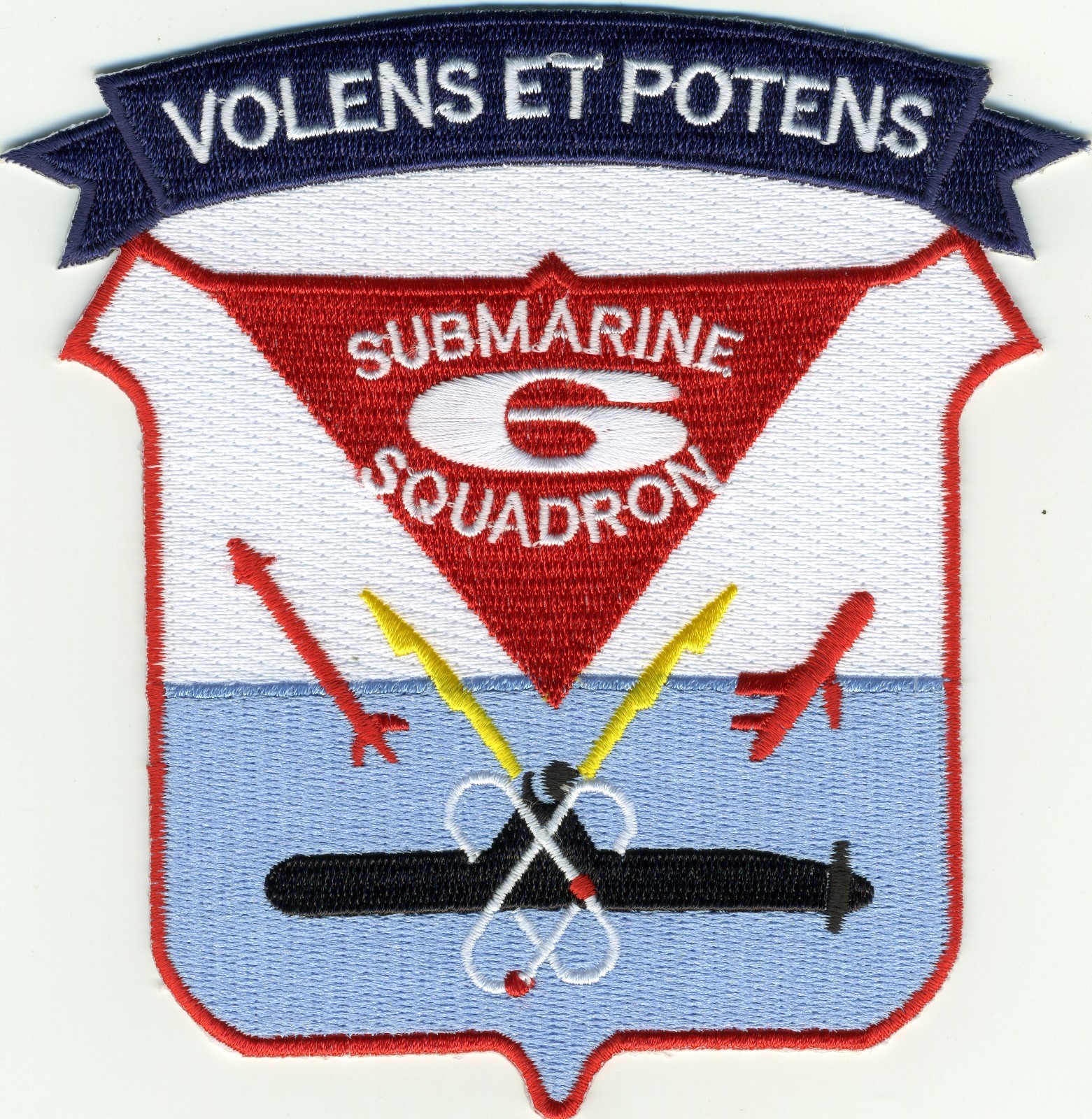 Submarine Squadron 6 - Volens ET Potens  - BCPatch Cat. No. C7119