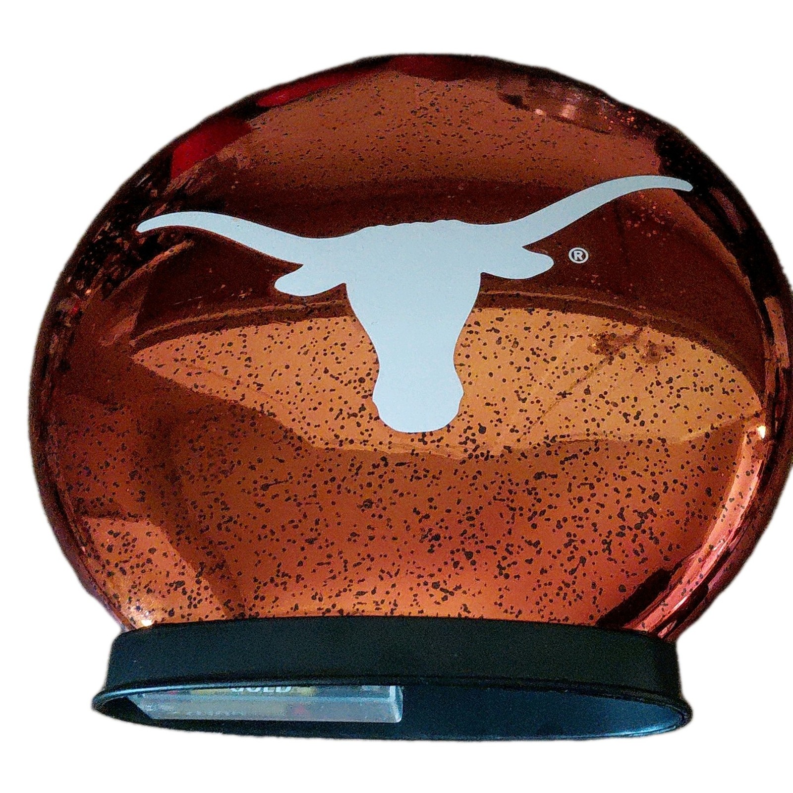 Battery-Operated LED Tabletop Globe, Longhorn Logo, Base Included, AA