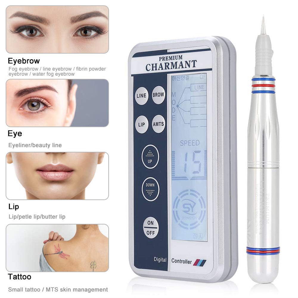 Brand New Permanent Makeup Pen Set for Eyebrow Eye Lip with Ink Cartridge Tips