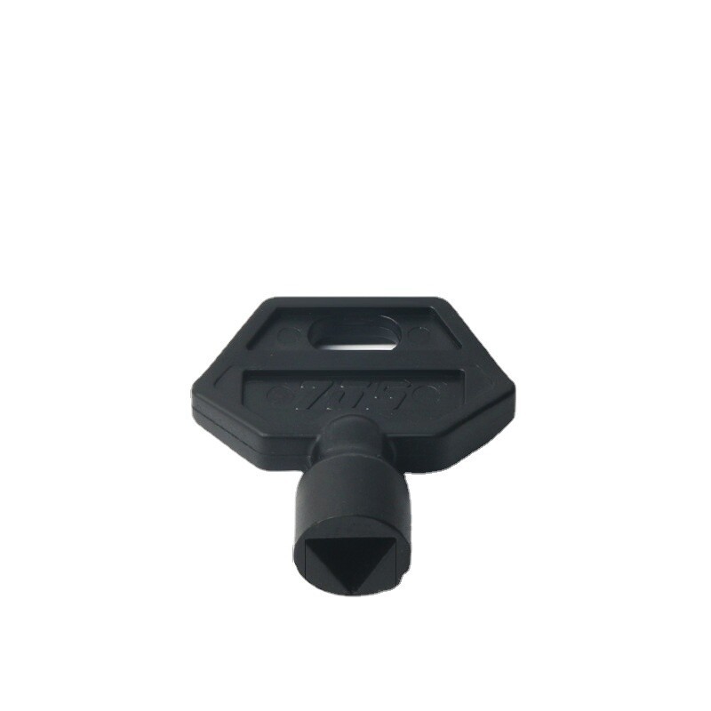 15Pcs Plastic Triangle / Slotted Universal Key Black