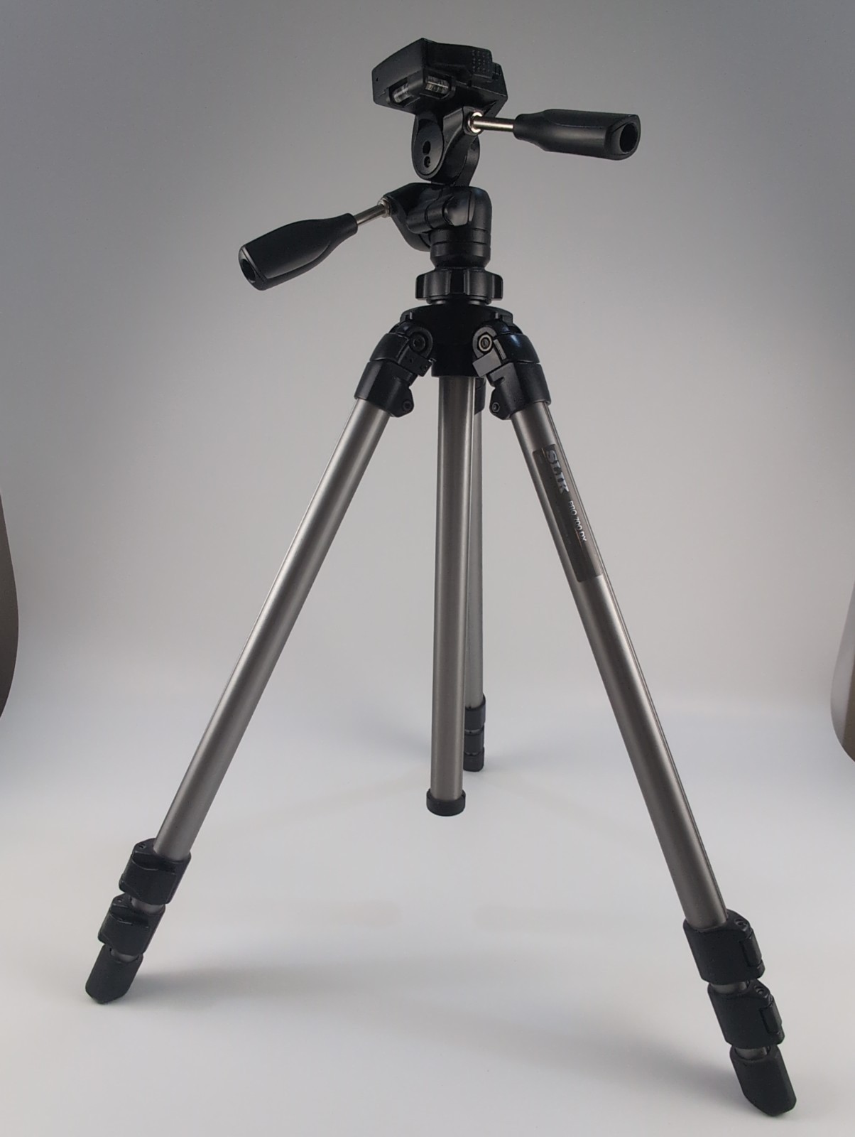 Slik Pro 700 DX Tripod 3-Way Pan & Tilt Head Missing Screw Plate Titanium Alloy