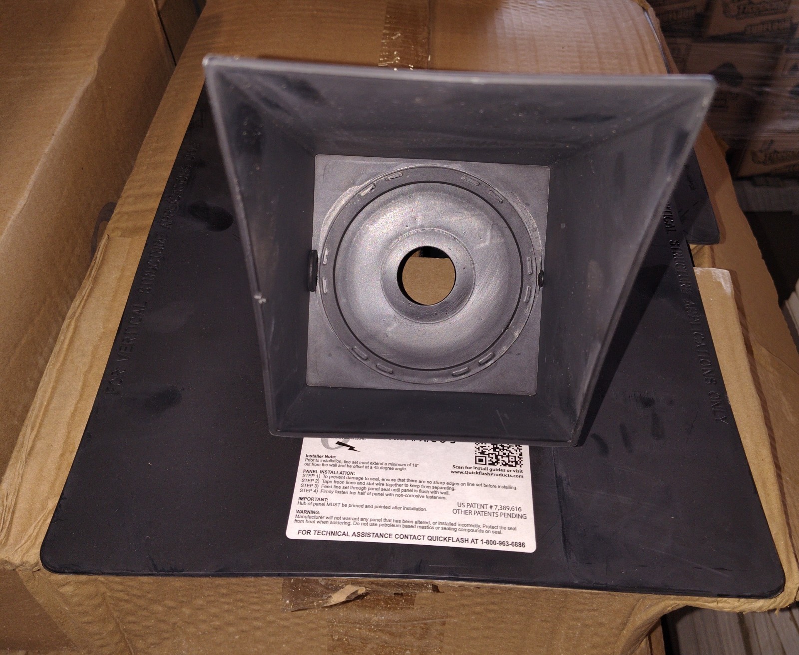 Quick Flash Electrical Single Gang Box Flashing Panel Part#A/C-US 1-1/2x3-1/2