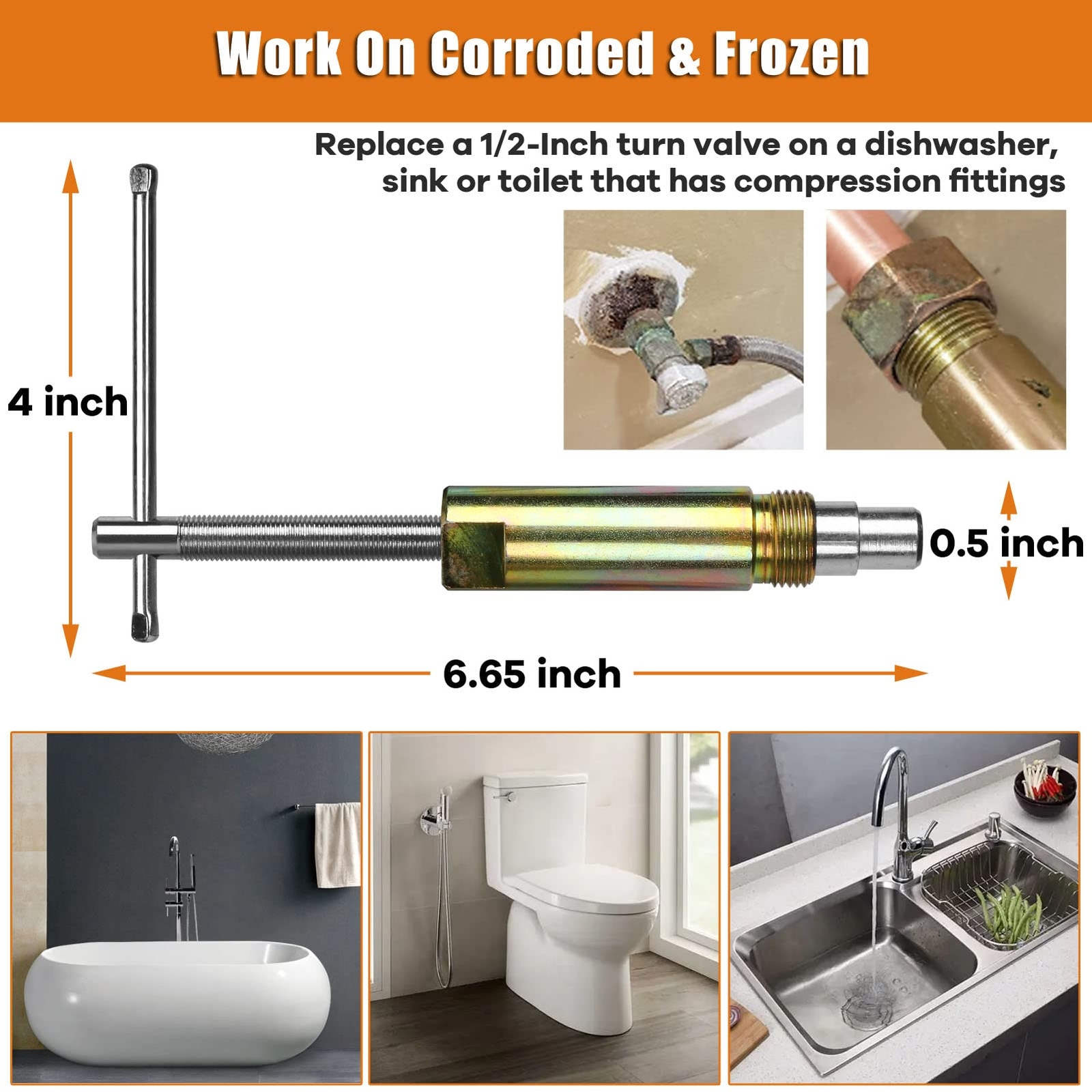 Compression Sleeve Puller Tool Remove Nut & Ferrule Of Pipe 03943 Sleeve Remover