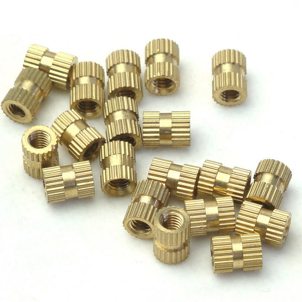M2 M2.5 M3 M6 M8 Brass Thread Inserts Nuts Knurl Nut Copper Insert With Plastic