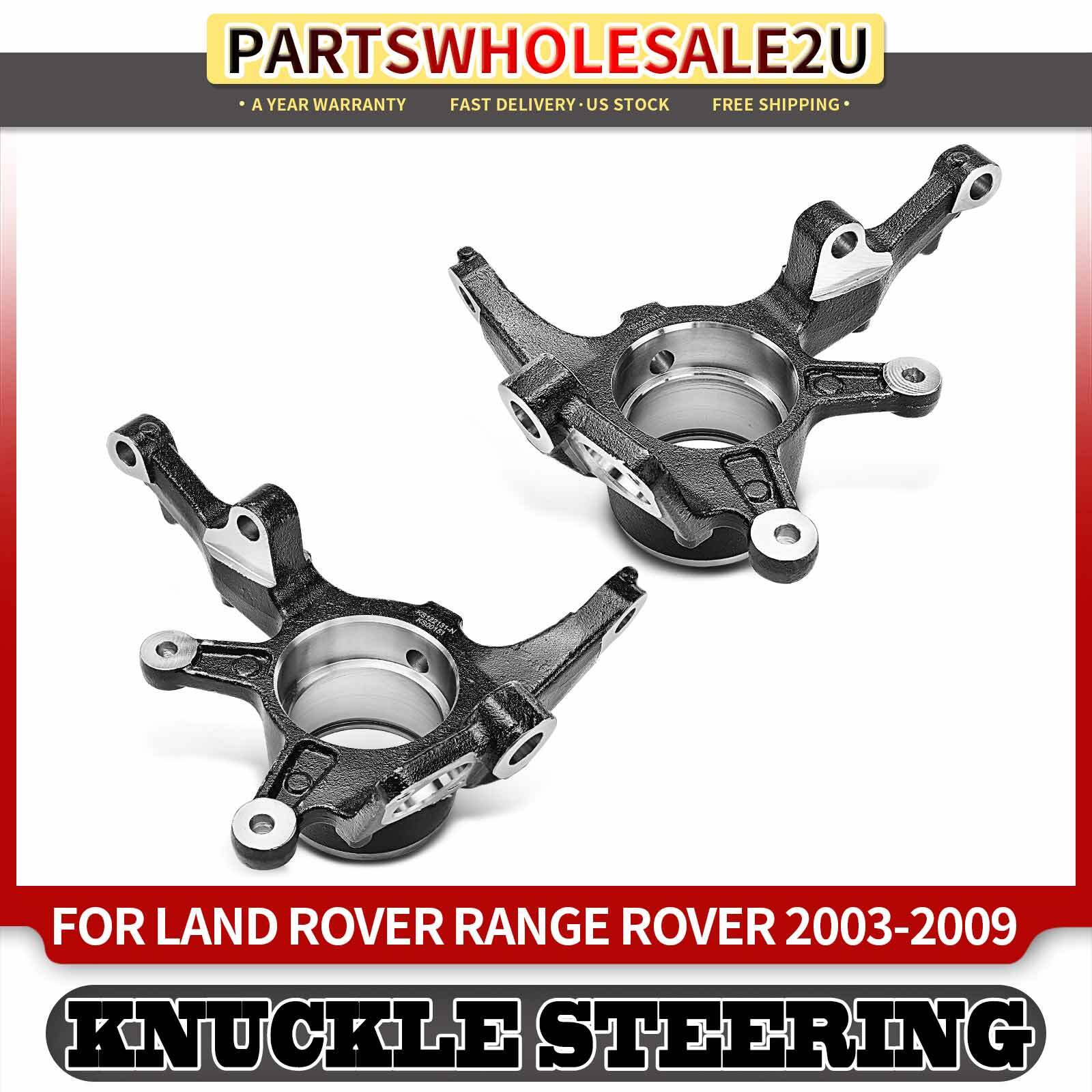 2pcs Front Left & Right Steering Knuckle for Land Rover Range Rover 03-09 4WD