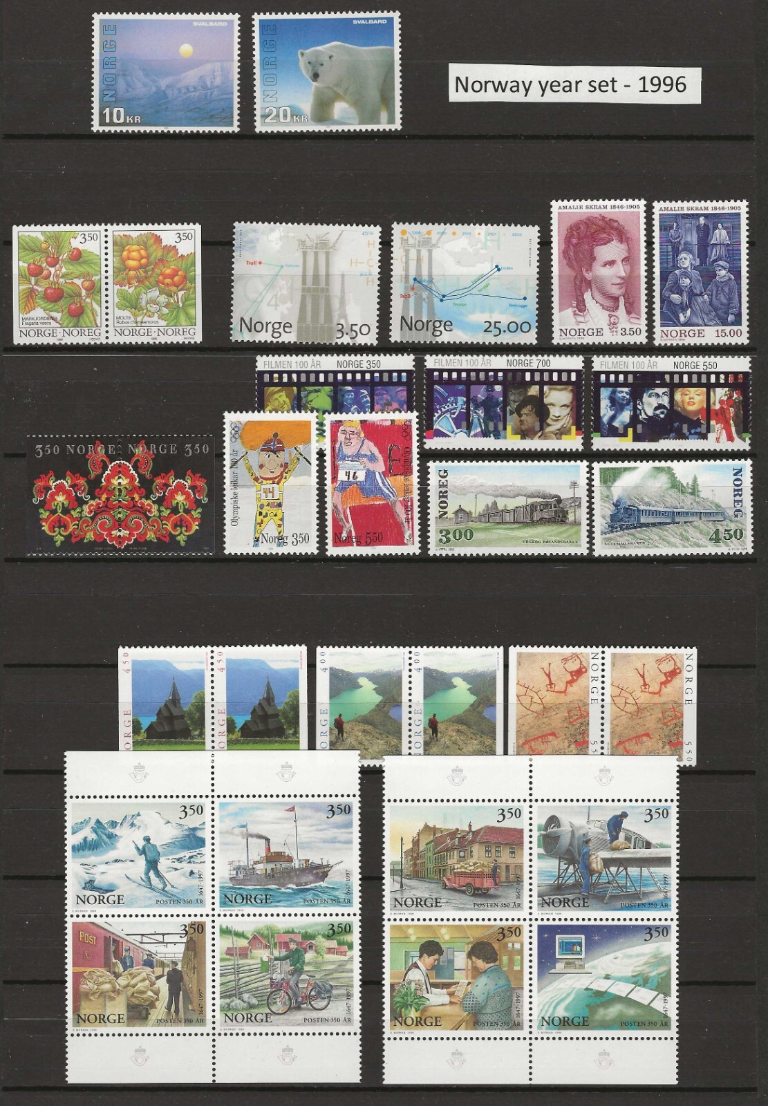 Norway 1996 year set MNH