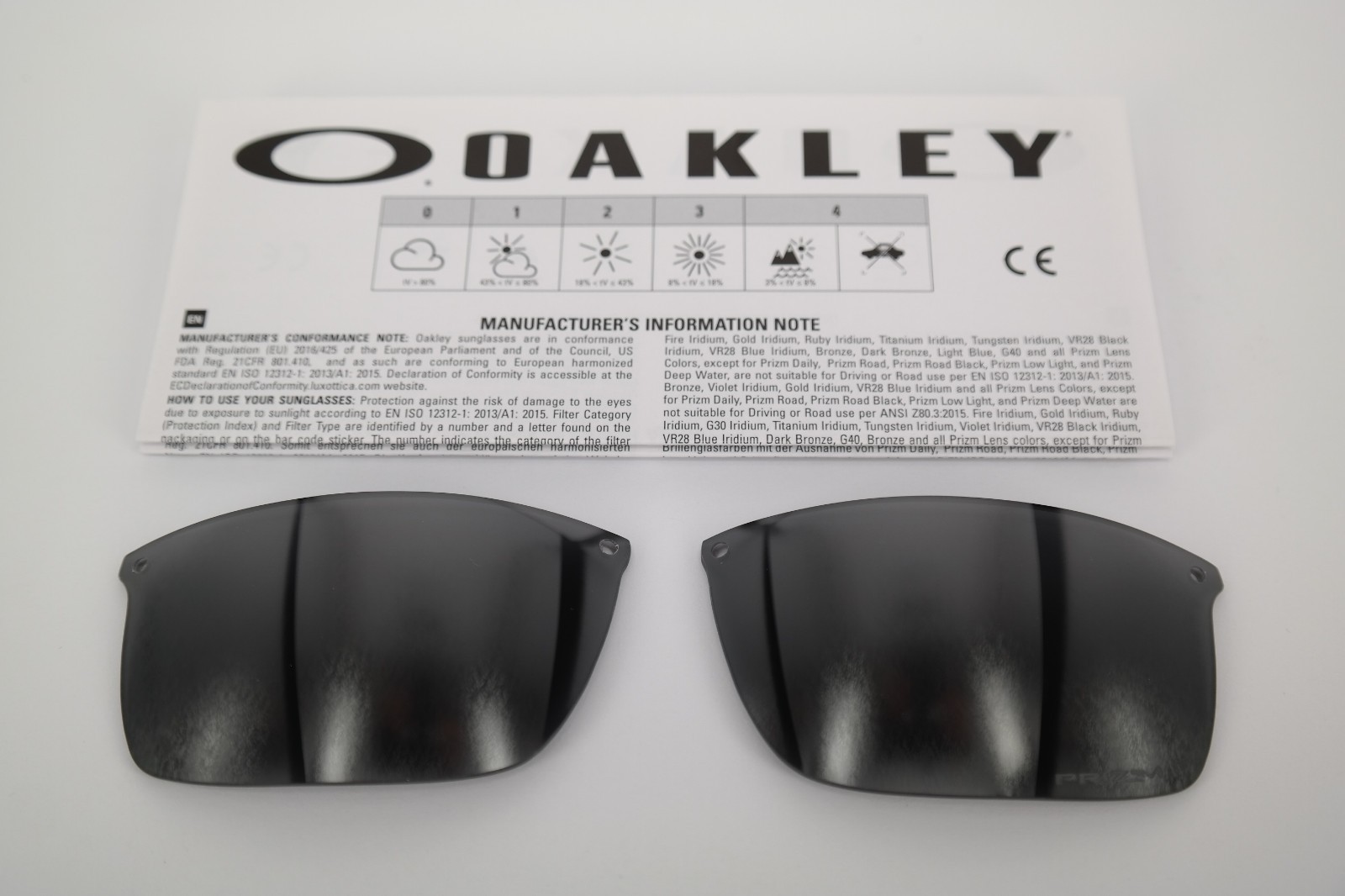 NEW Oakley CARBON BLADE OO9174 PRIZM BLACK POLARIZED Replacement Lens Authentic