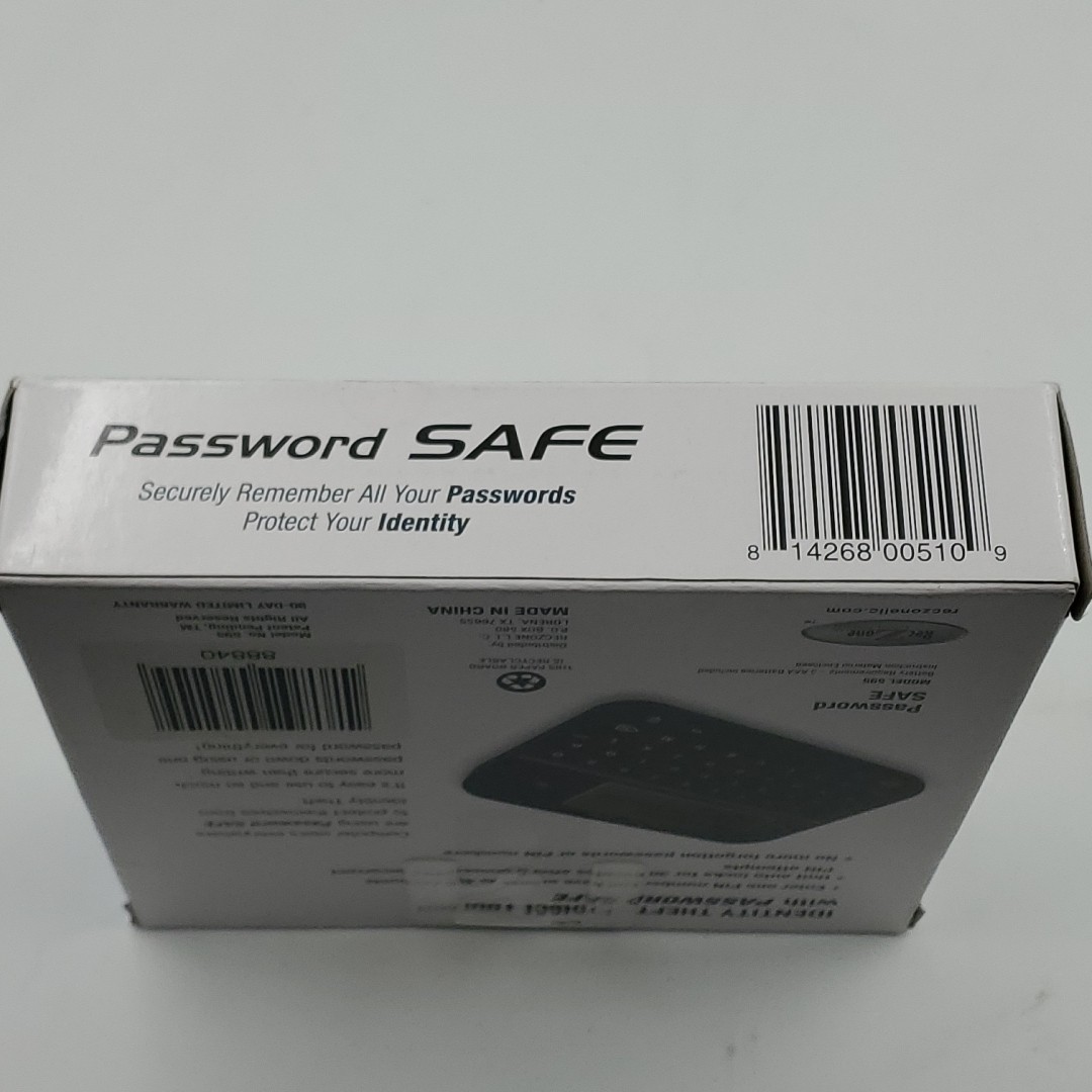 New Open Box Password Keeper Safe Vault Password Organizer Password Logbook