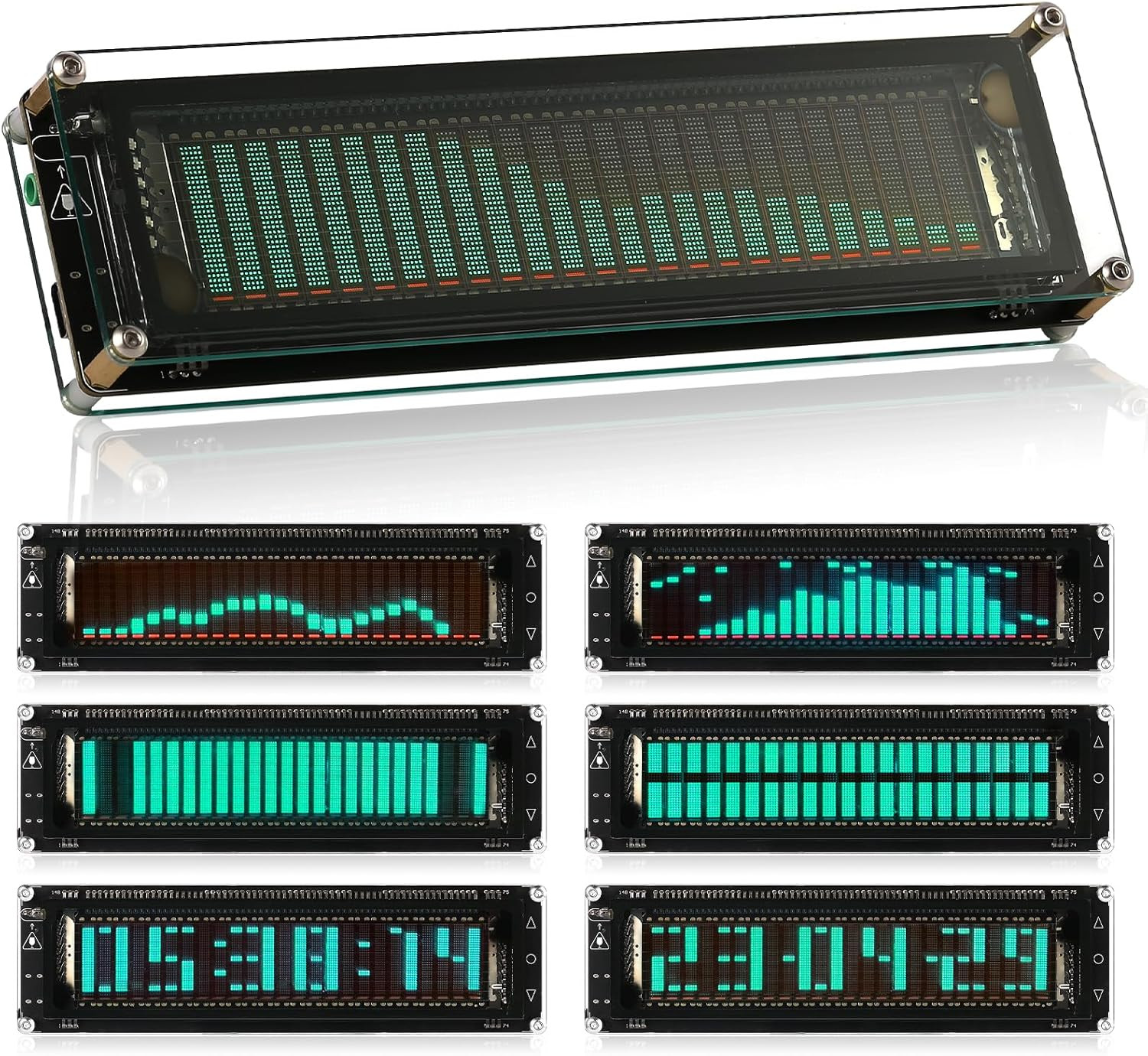 Nobsound AK2515 Pro Audio Spectrum Analyzer with VFD Display, MIC Input & Advanc