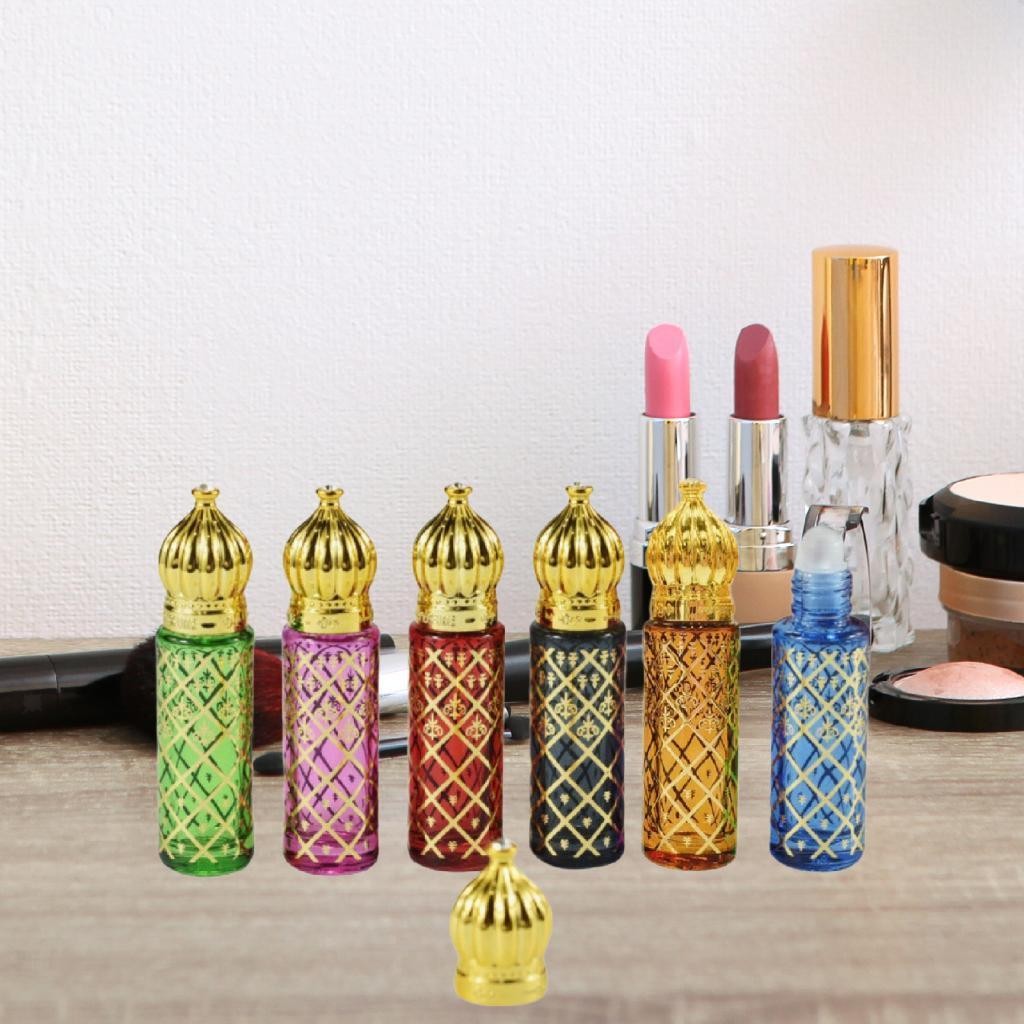 6 Pieces Essential Oil Roller Bottles Empty Design Pocket Size Refillable for