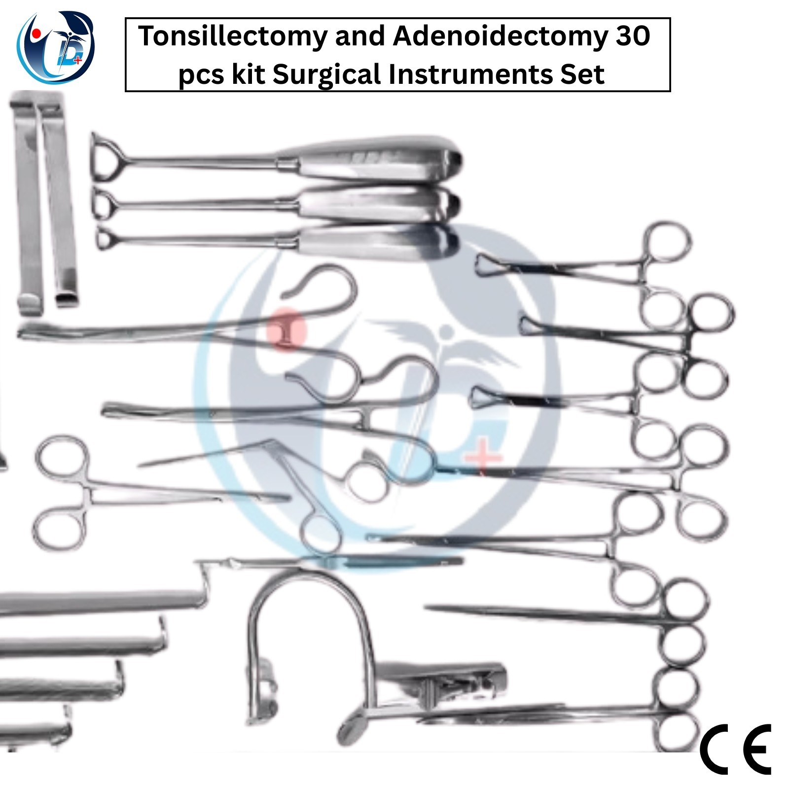 Tonsillectomy and Adenoidectomy 30 pcs kit Surgical Instruments Set with Box