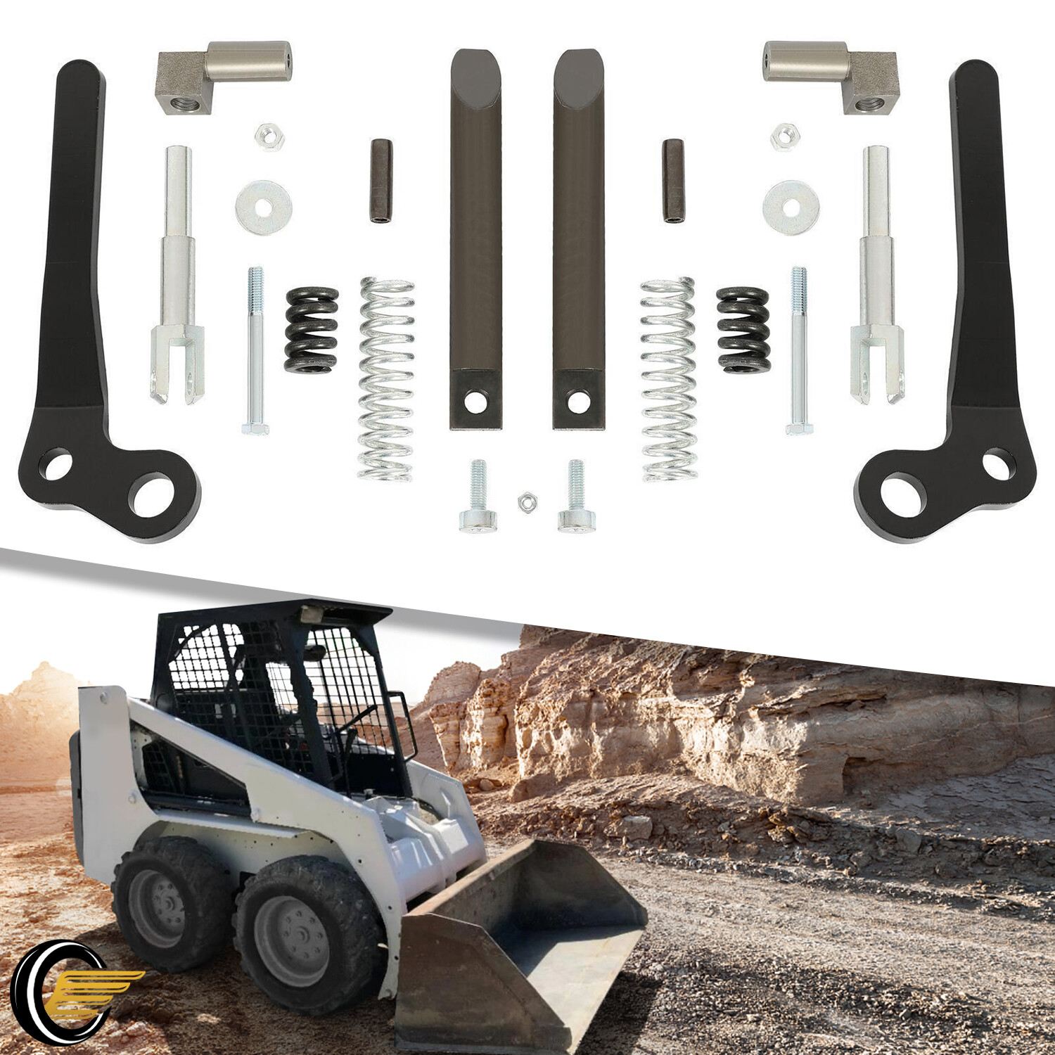 LH & RH Lever Kit For Bobcat Bob-Tach 630 632 751 753 763 773 863 873 #6702903