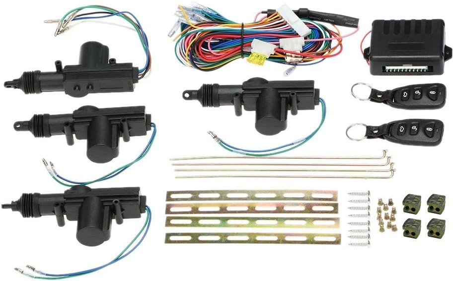 Universal Car Keyless Entry System: Secure 4PCS Door Lock Actuators & Remote