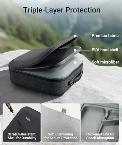 Starlink Mini Case, Protective Storage Bag for Starlink Mini Black
