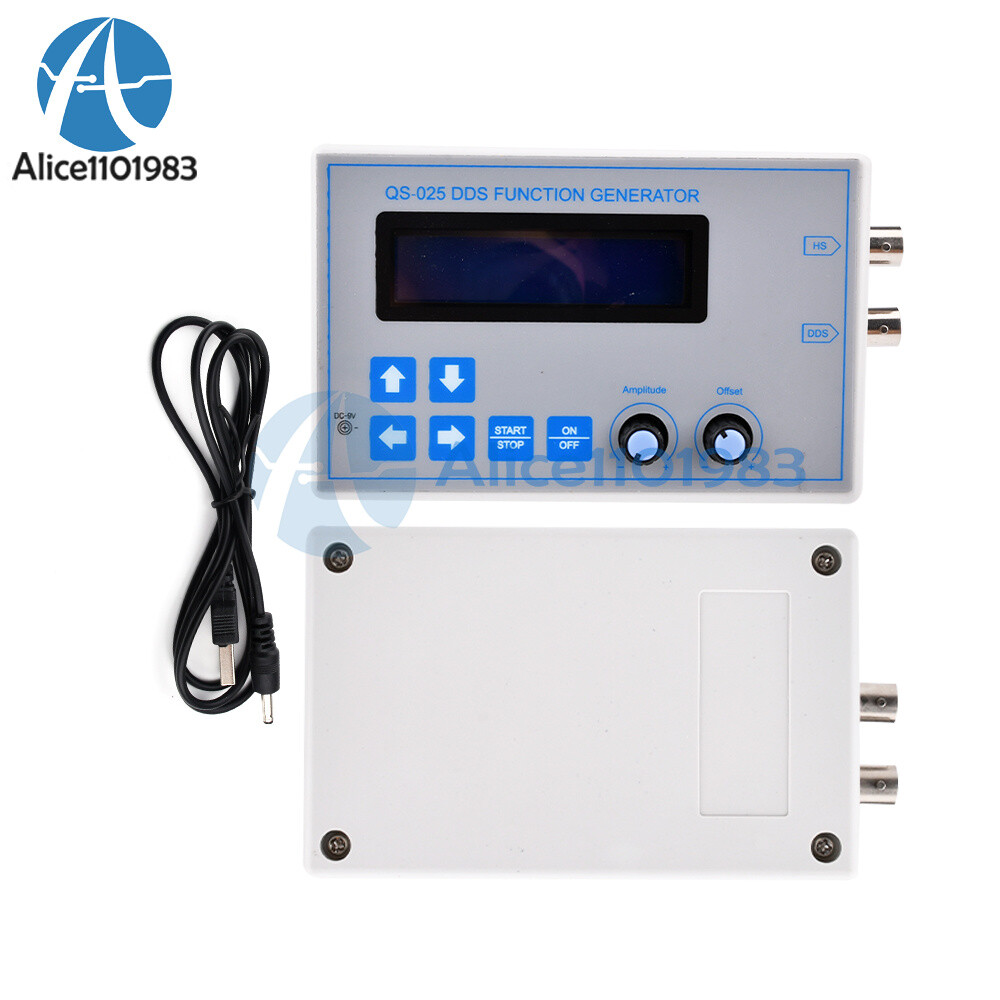 DDS Function Signal Generator Module Sine Triangle Square Wave USB Cable Kit