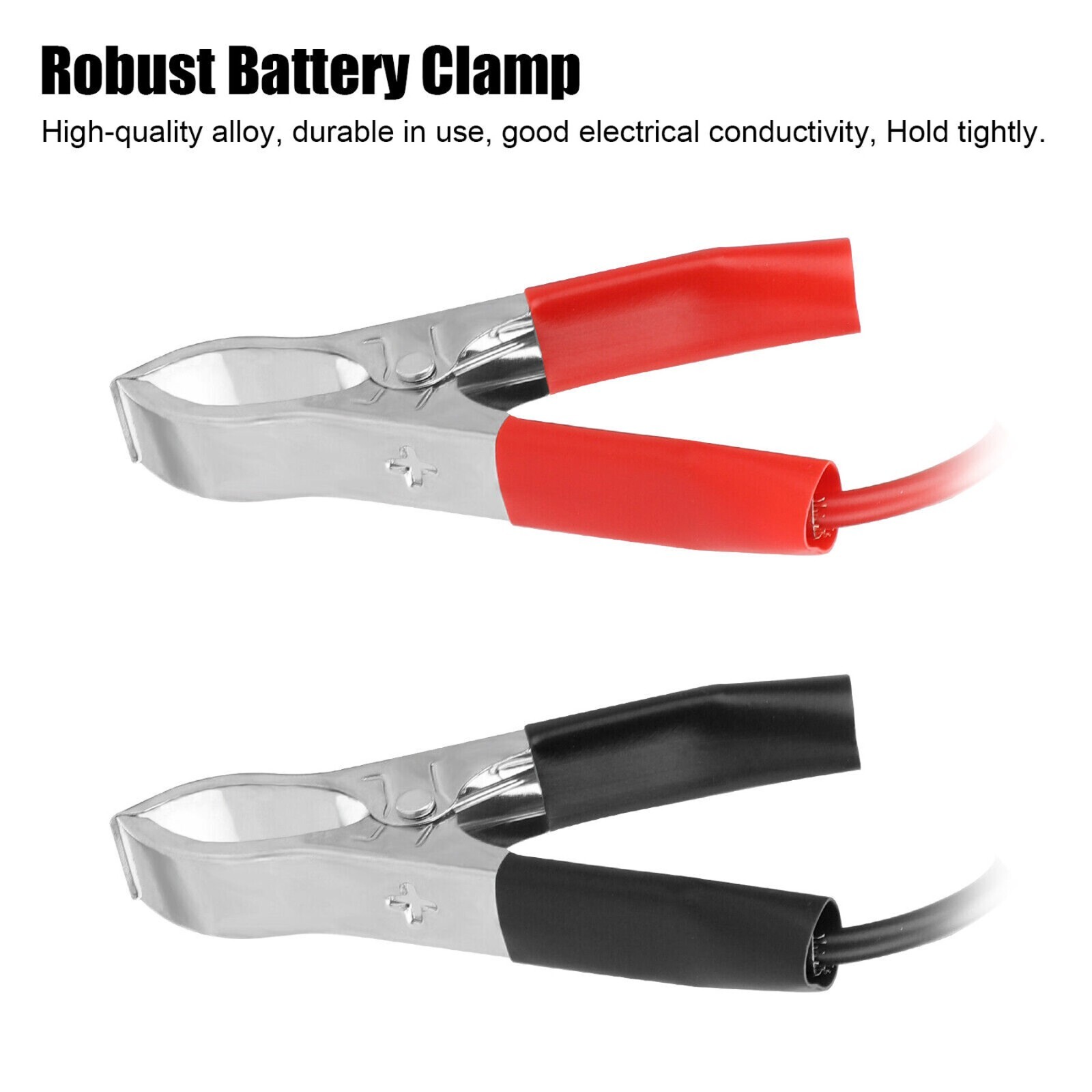 Car Battery Alligator Clamp Clip On Cigarette Lighter Power Adapter Socket 12V