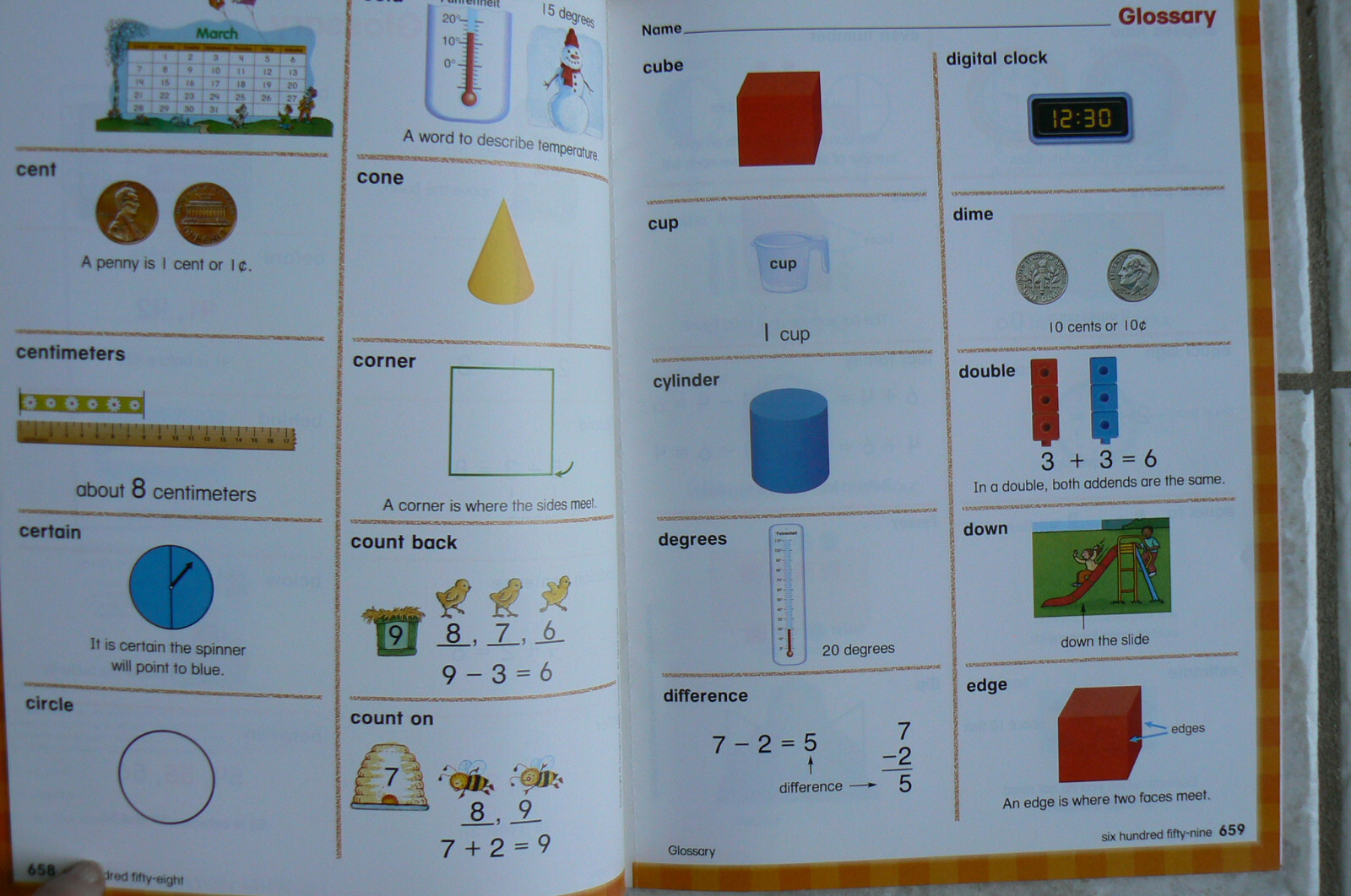 Houghton Mifflin MATH 1/1st Student Resources:Glossary,Workmats,Activity Almanac