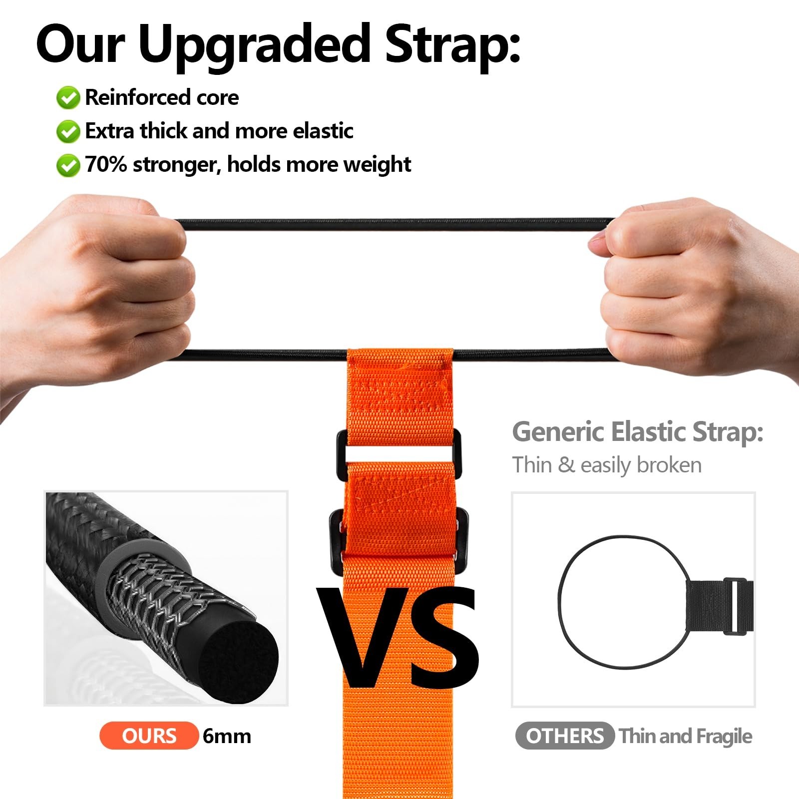 Adjustable Luggage Connector Straps 4-Pack - Securely Attach Bags & Coats, Light