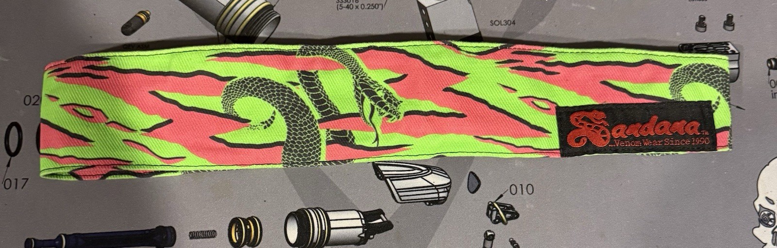 Sandana anniversary edition "watermelon" snake stripe