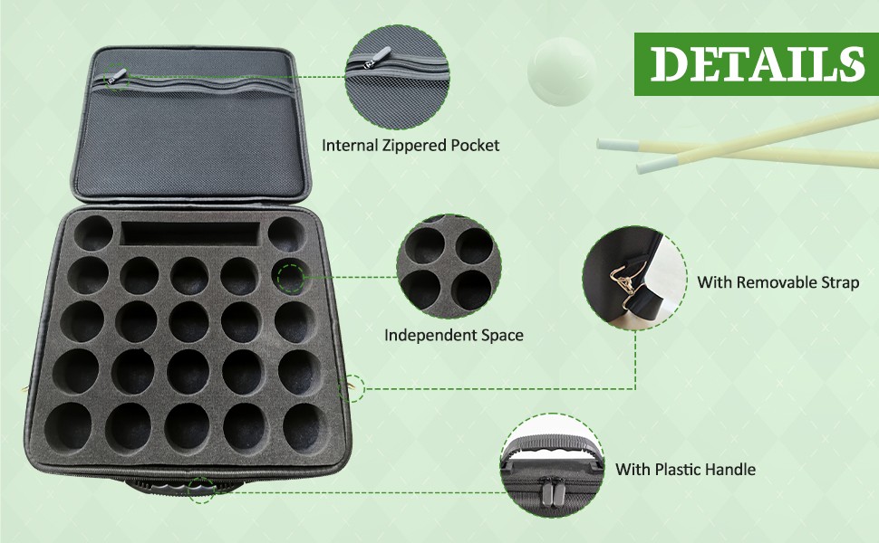 Pool Ball Carrying Case Billiard Ball Storage Box Hard Case Container