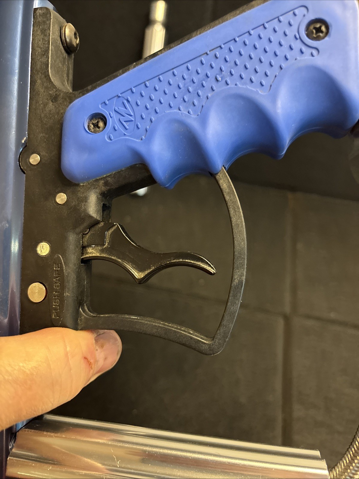View Loader Orion Paintball Gun Rare Blue Handle Tested