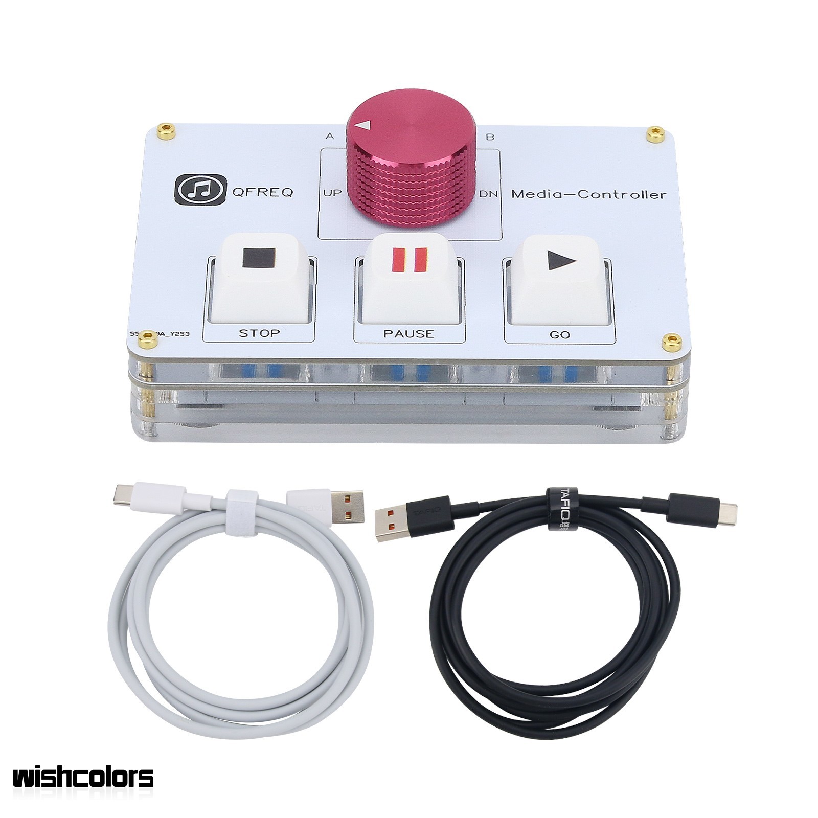White QLAB Controller Supports 2 Computers for QLAB Hirrender KUGOU Foobar2000