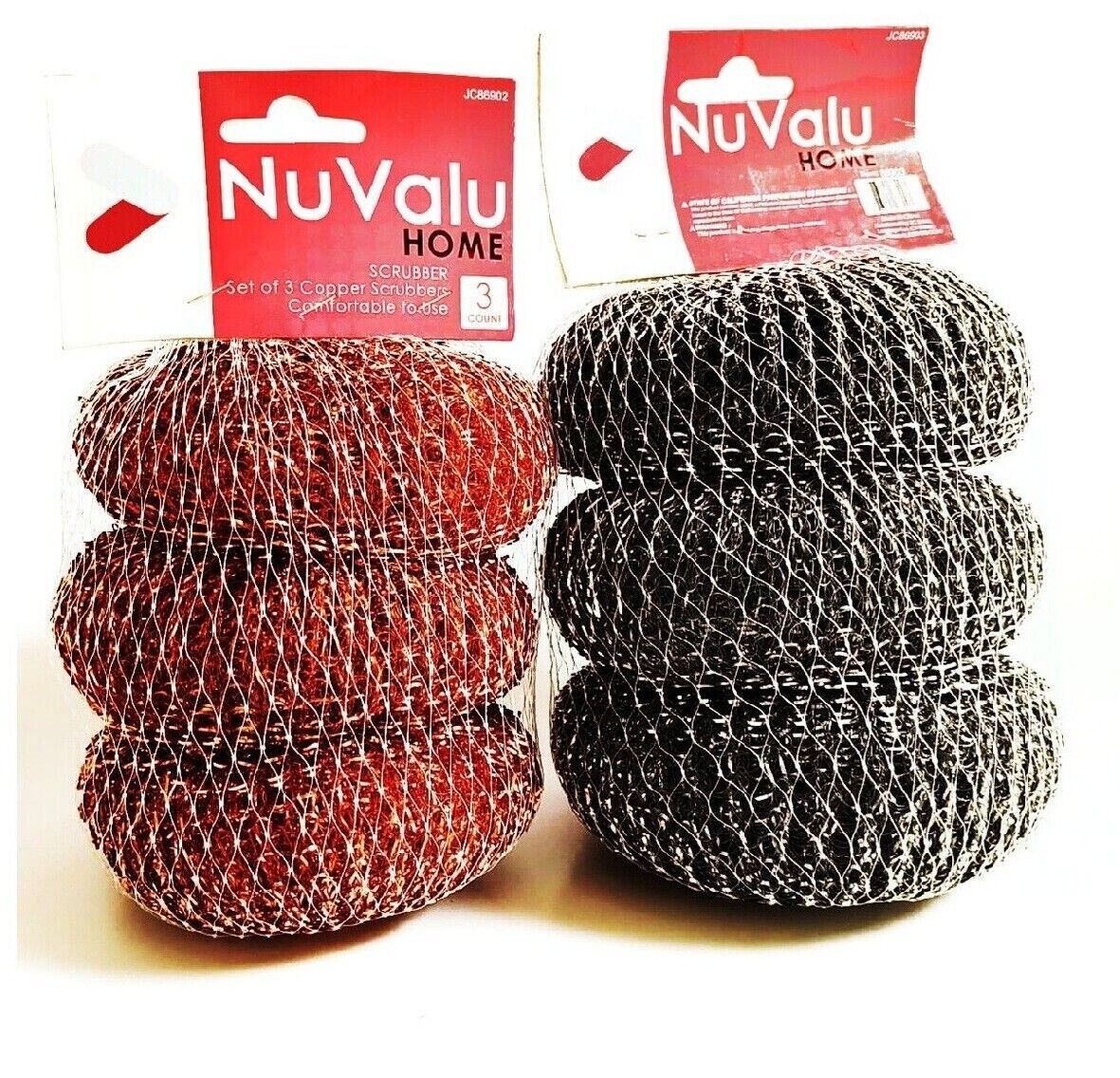 Pack of 3 Pot Scrubber Steel Metal Wire Cleaning Ball For Cookware Kitchen Tool