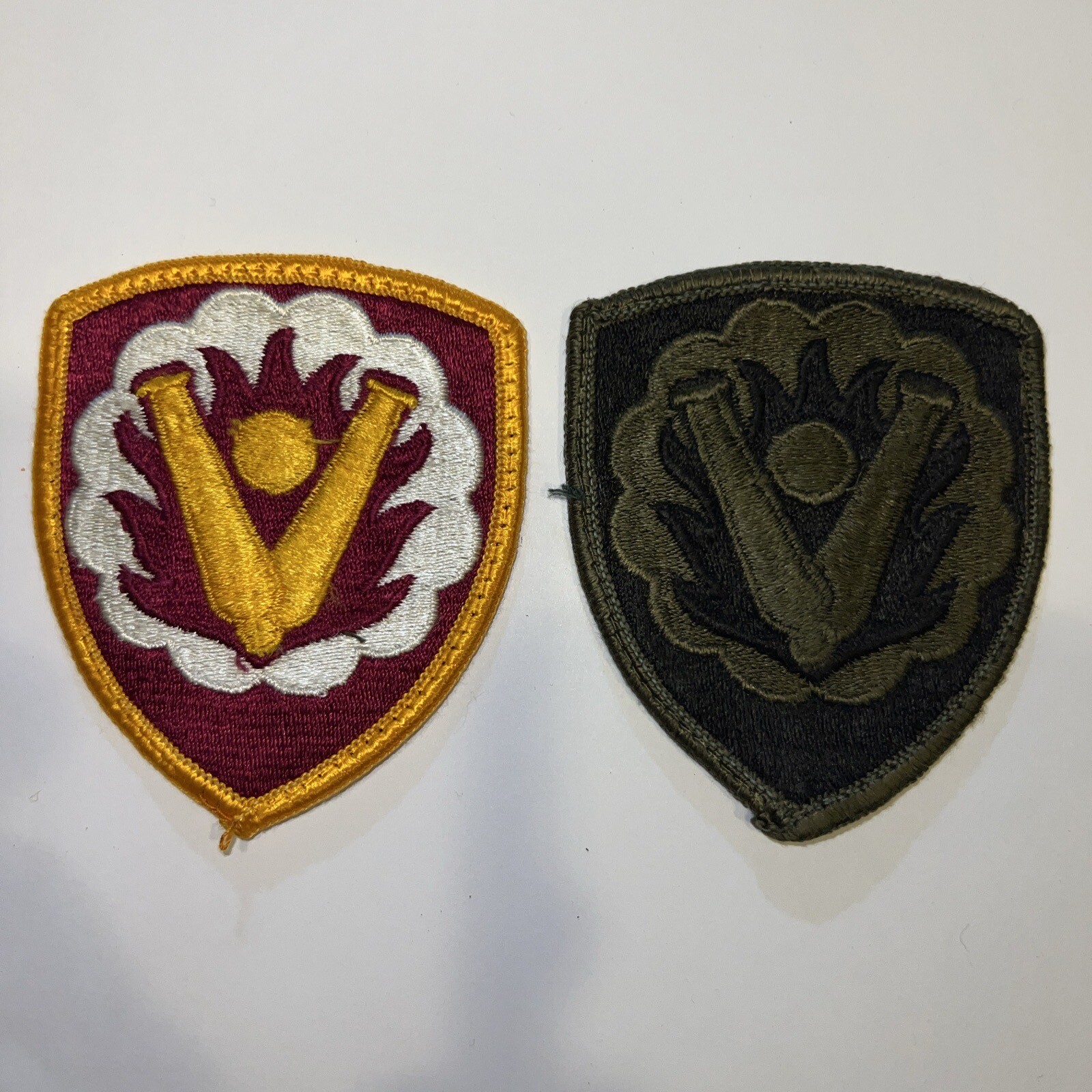Vintage US Military Army 59th Ordnance Brigade Uniform Patch -set of 2