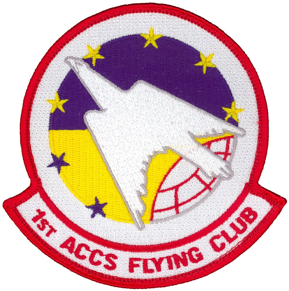 USAF 1st AIRBORNE COMMAND CONTROL SQUADRON PATCH - FLYING CLUB MORALE