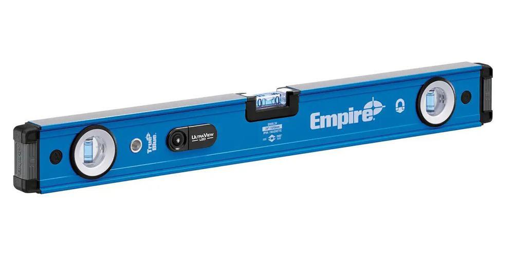 24" Empire Beam Level, Blue, 3- Vial