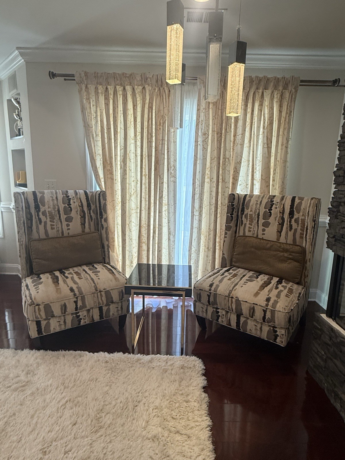 In Good Condition Two Sofa Chairs + Table From Value City Furniture