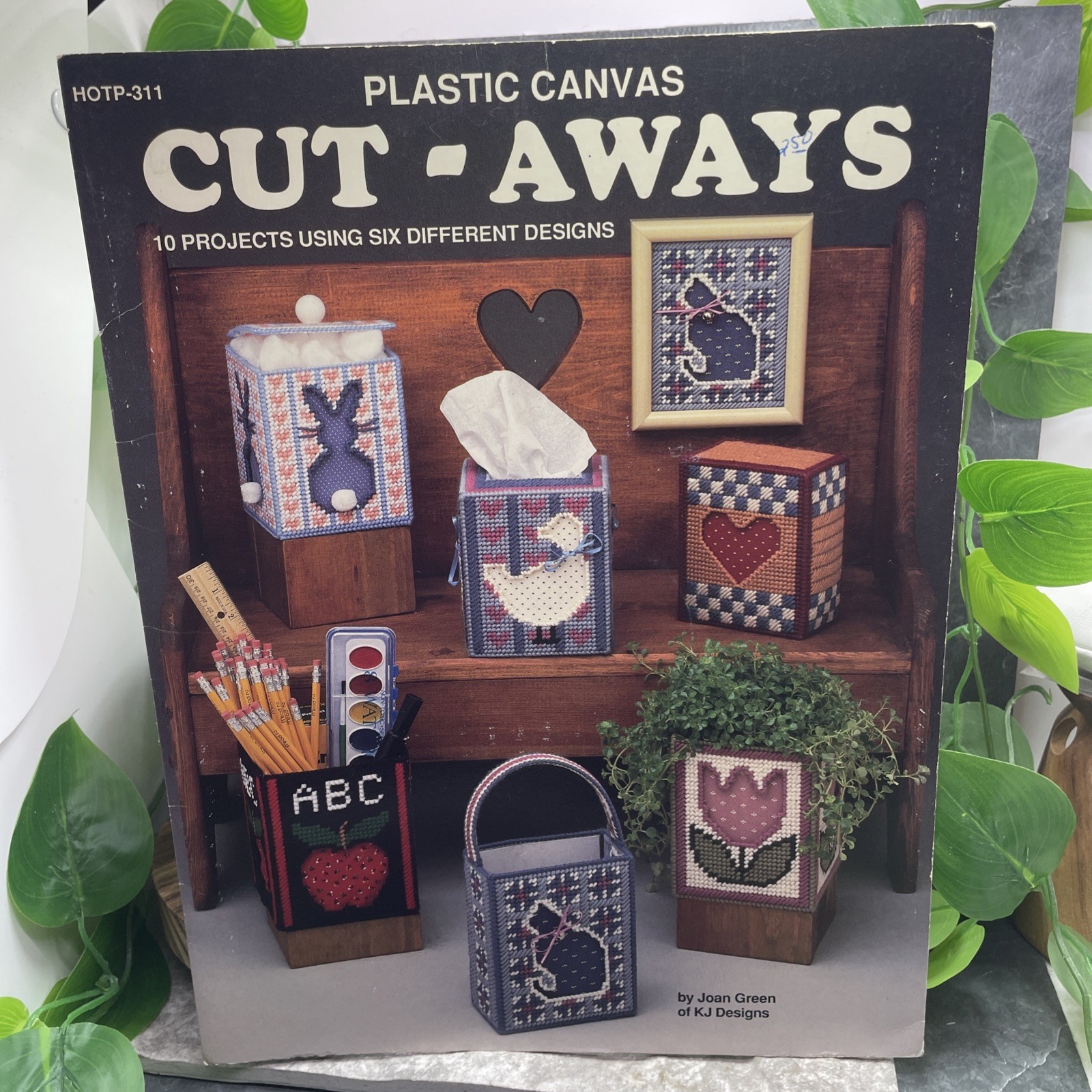 Needlecraft Plastic Canvas Cut-Aways #HOTP-311 Joan Green Booklet J 10 Projects