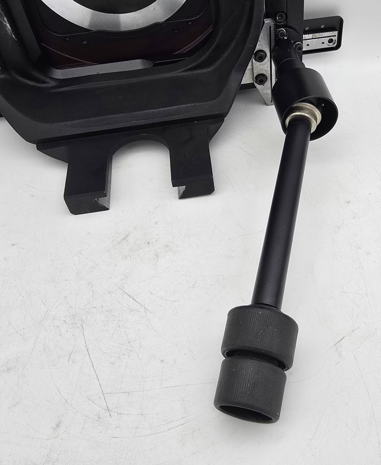 NIKON DIAPHOT STAGE TABLE SPECIMEN OPTICS MICROSCOPE Runs Smoothly +Stage Plate