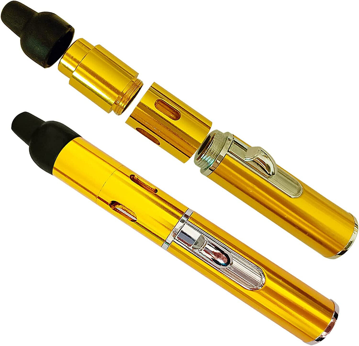 New All-in-1 Pipe Windproof Click Butane Refillable Torch Lighter Click-N-Hit